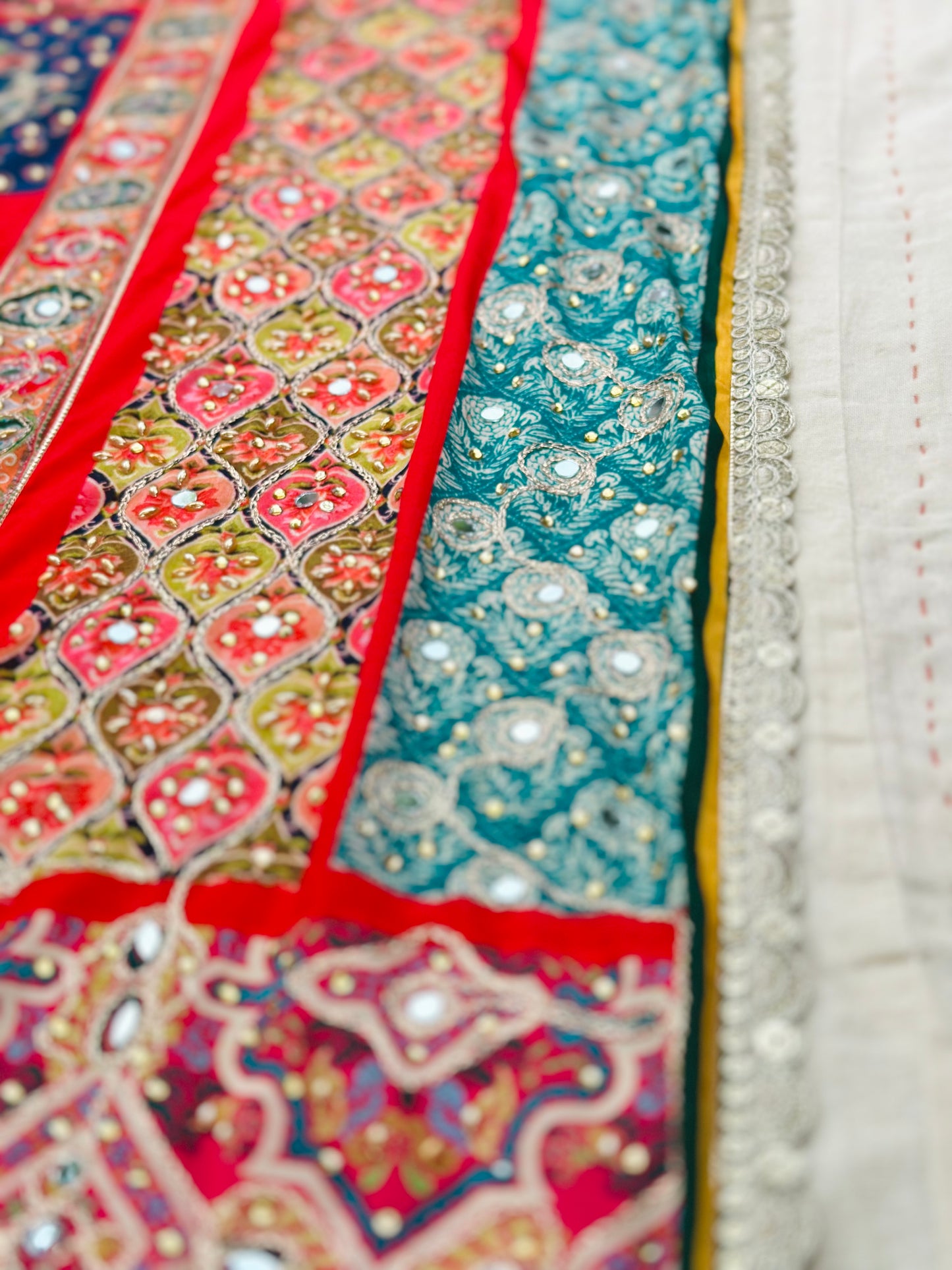Aurora Mirror handwork work dupatta