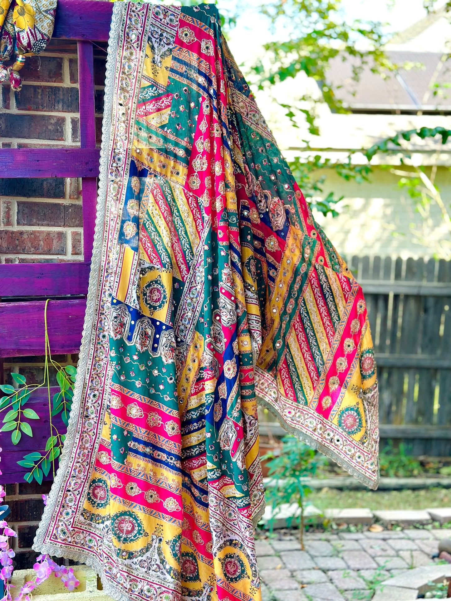 Twilight Mirror handwork work dupatta