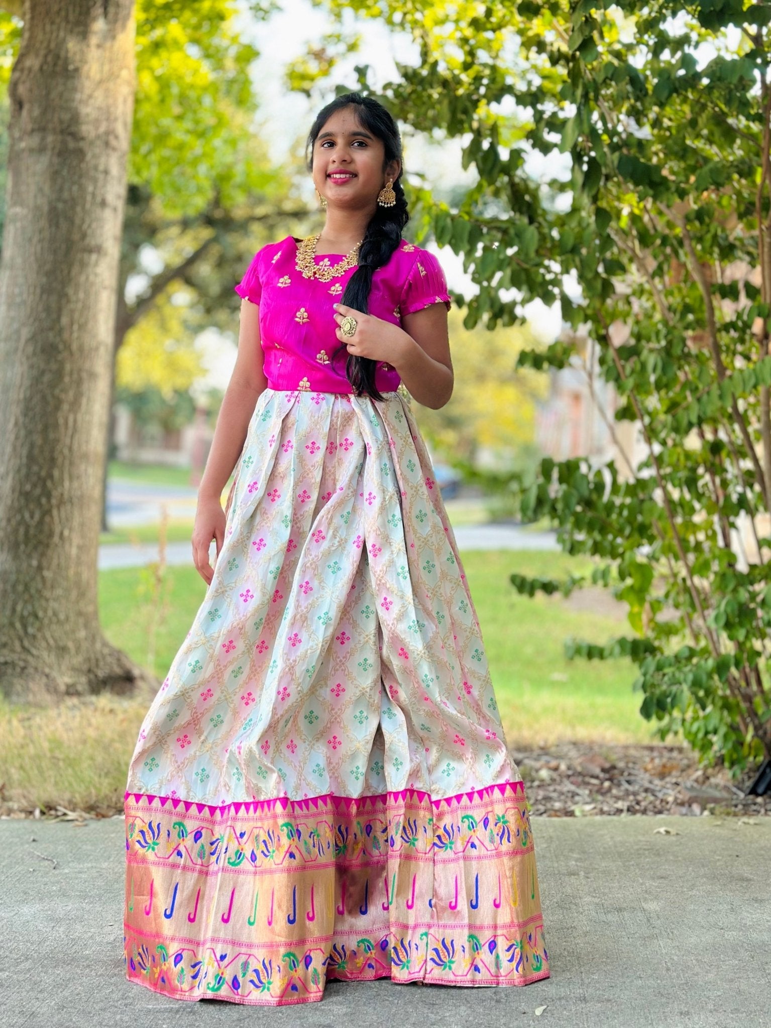 Mini Maharani lehenga Teens Tweens – Million Raagas