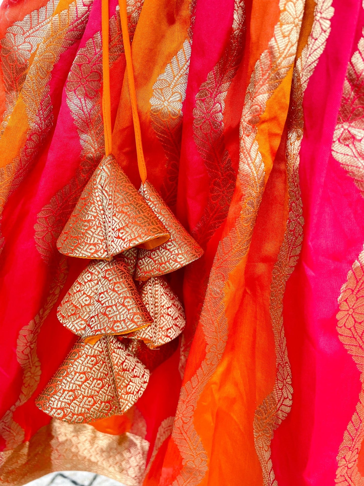 Tangerine dream Mustard lehenga set - Toddlers - Million Raagas